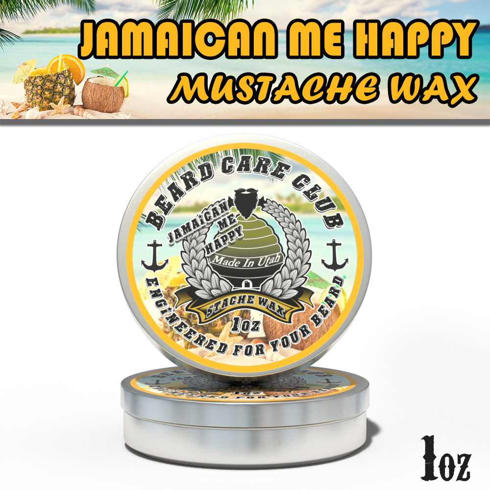 Jamaican Me Happy Mustache Wax