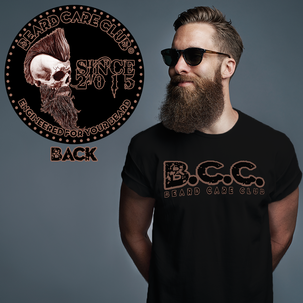 Mohawk Skull Beard Care Club T-Shirt