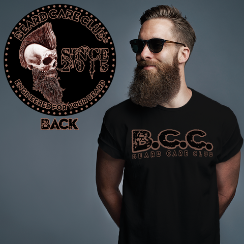 Mohawk Skull Beard Care Club T-Shirt