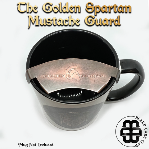 The Golden Spartan Mustache Guard