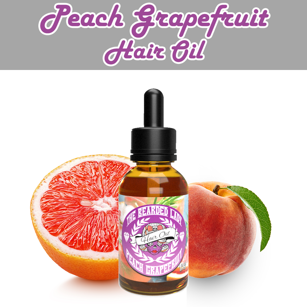The Bearded Lady Hair Oil - Peach Grapefruit