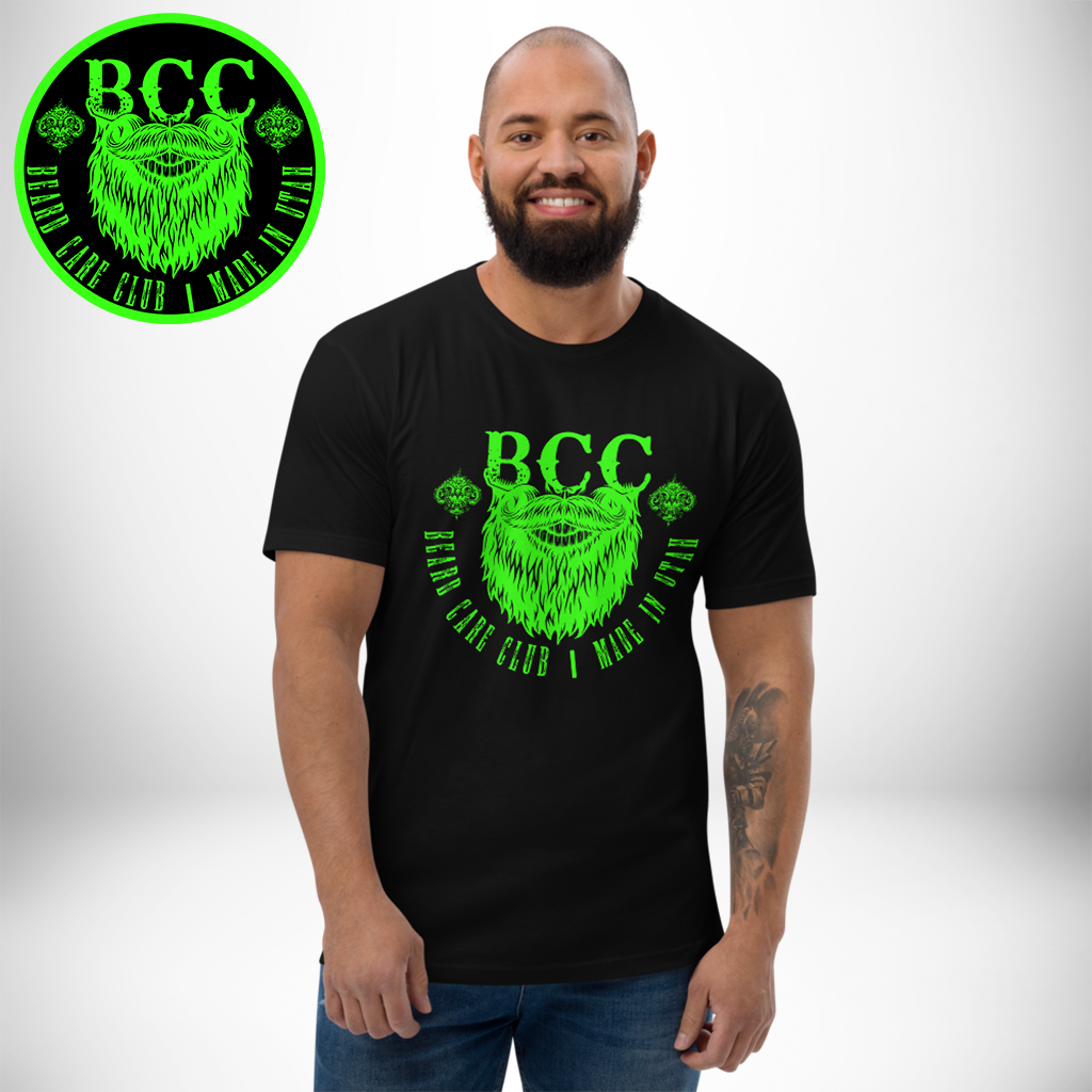 Neon Green BCC Logo Short Sleeve T-shirt